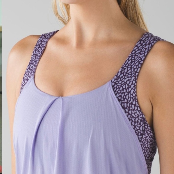 Lululemon Tank Top Women’s Size 6 Nouveau Limits Tank Top Lilac workout top - Picture 11 of 13